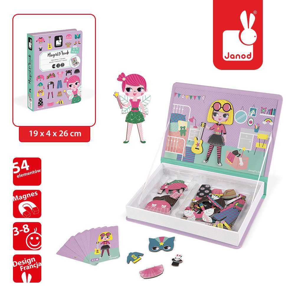 Puzzle magnetyczne KOSTIUMY DZIEWCZYNKA magnetibook Janod