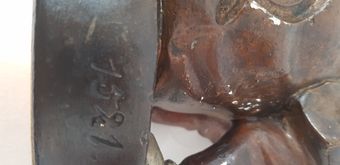 Escultura séc. XIX homem mulher dança traje típico Holanda