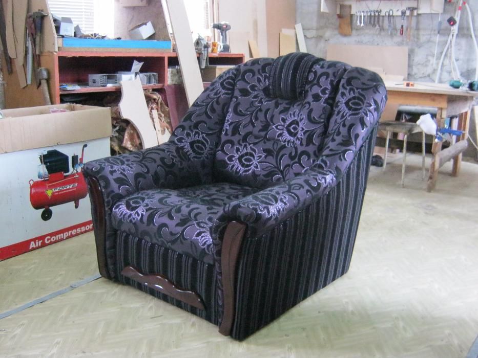 Перетяжка,ремонт мягкой мебели