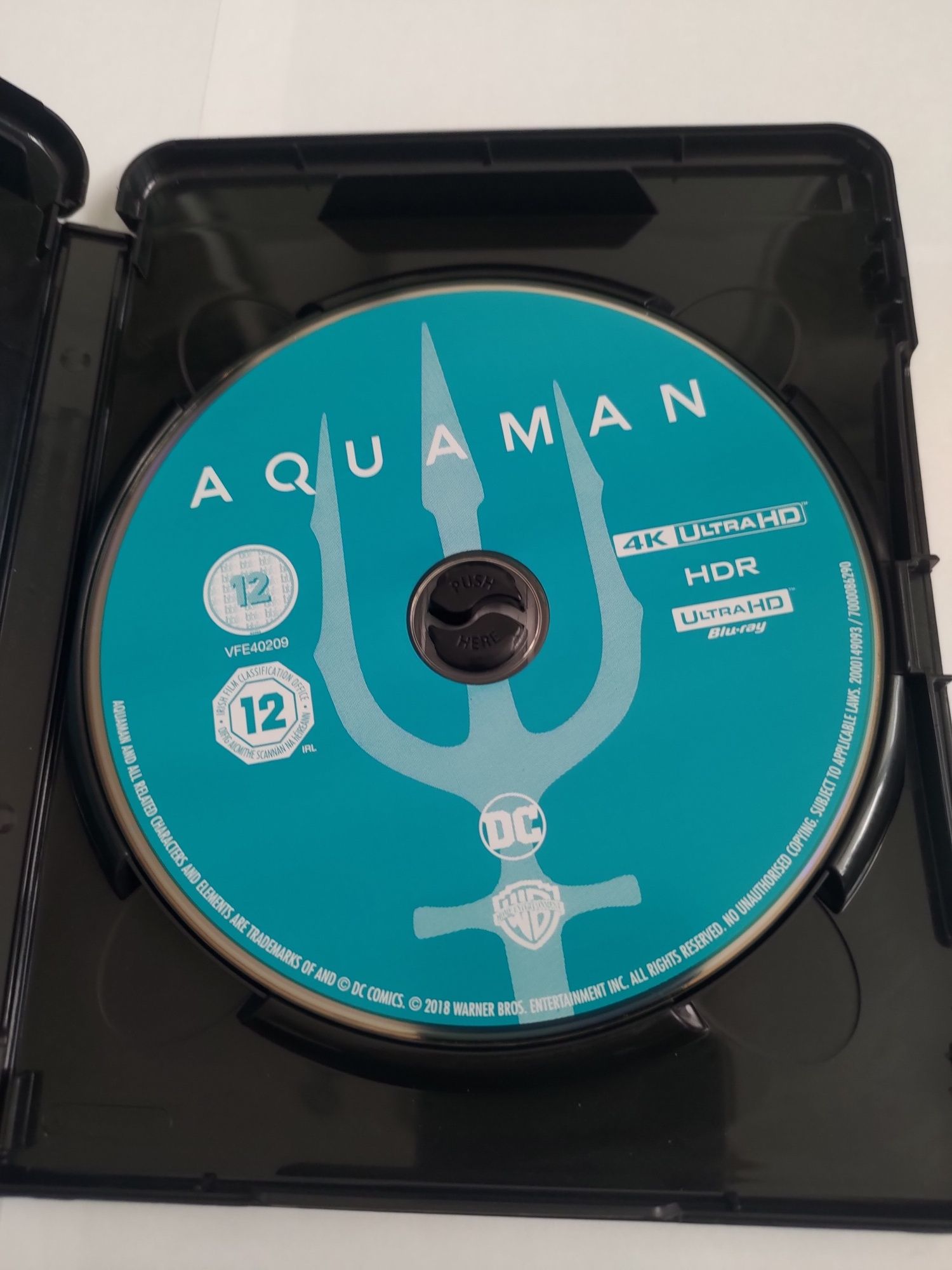 Aquaman 4k UHD blu ray