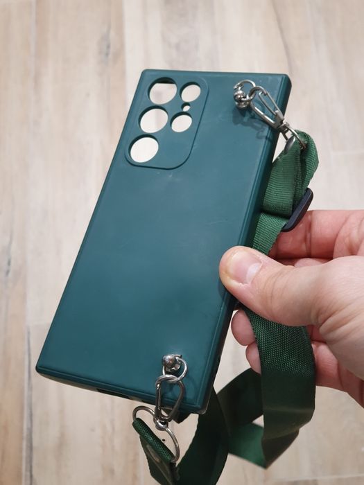 Case etui pokrowiec S22 ULTRA samsung butelkowa zieleń