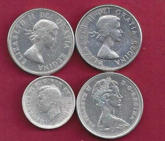 LOTE  4  Moedas do Canadá  Prata