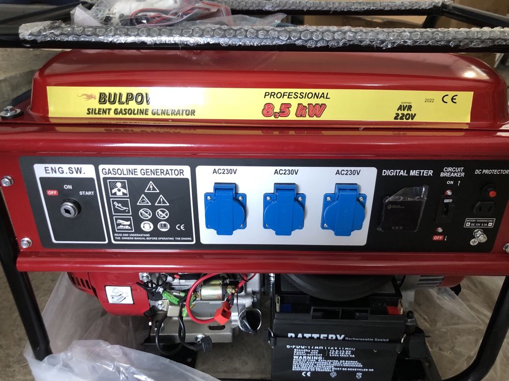 Бензиновий генератор Bulpower BT-9800-1 на 8,5 кВт