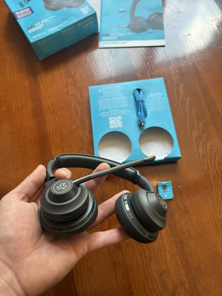 Навушники  JLAB GO WORK 2nd Gen Wireless Headset Black