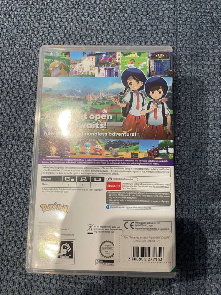 Nintendo switch Pokemon Scarlet