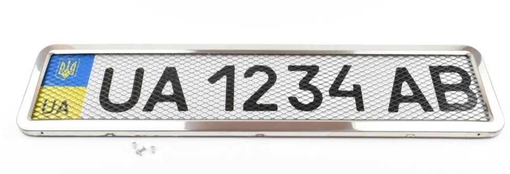 Рамка для номера авто рамка номера нержавійка автомобільні
