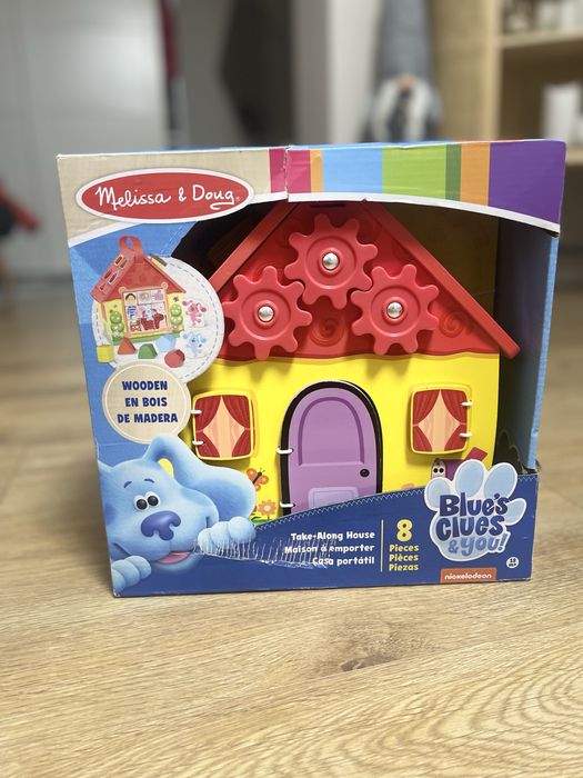 Drewniany Domek Sorter Kształtów Edukacyjna Układanka