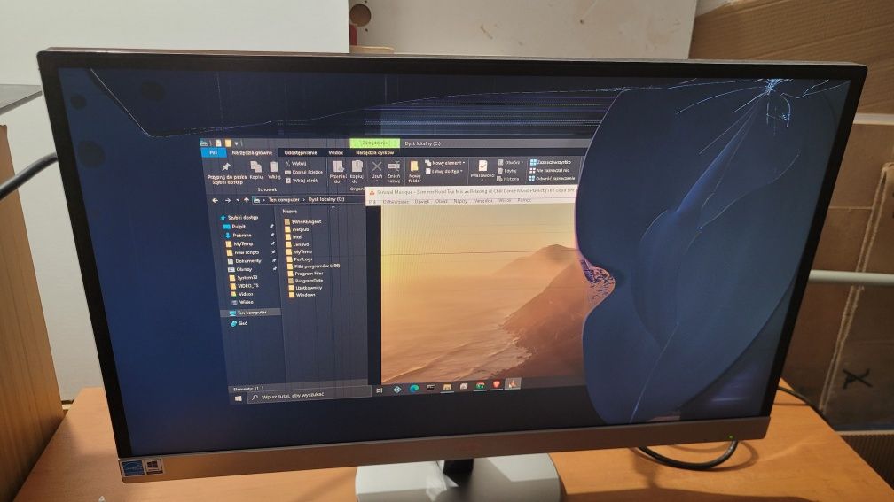 Aoc monitor i2769 vm 27" uszkodzony