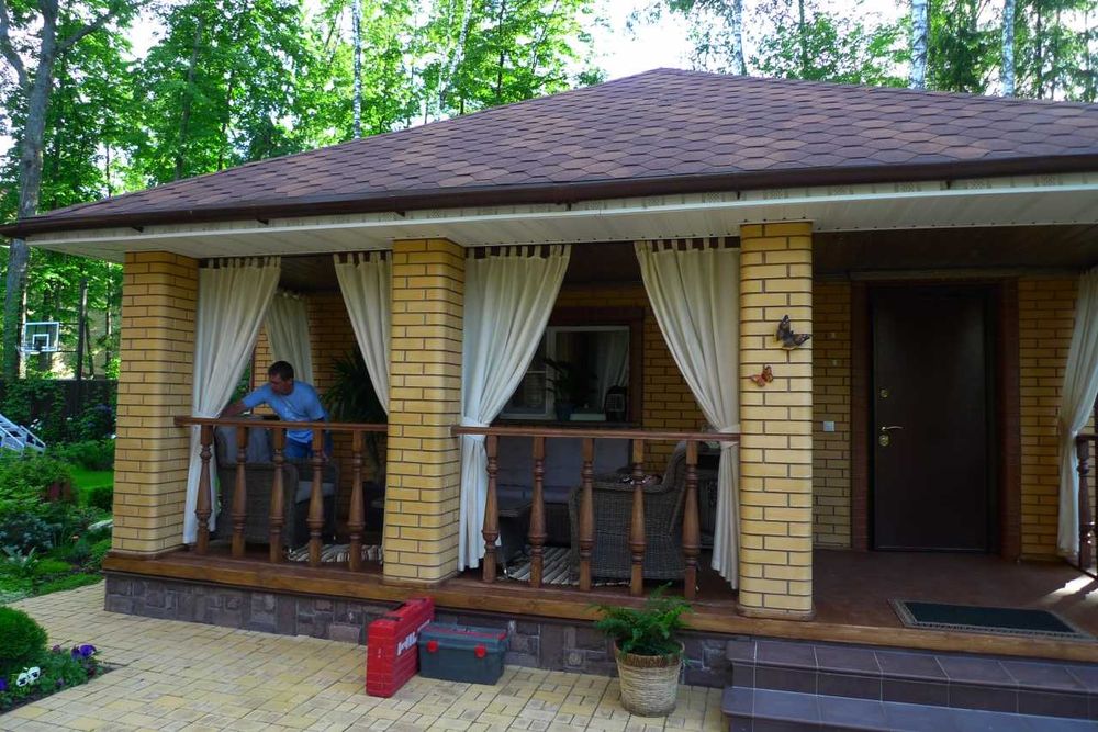 Садова штора водонепроникна для перголи, тераси, альтанки