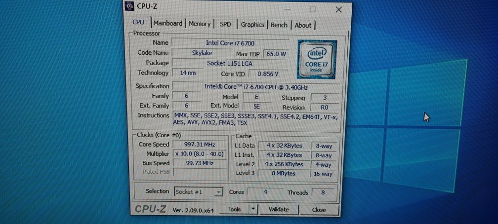 Pc Dell Optiplex 7040 : I7 3.40Ghz : 20 Gb DDR4 : SSD 256Gb