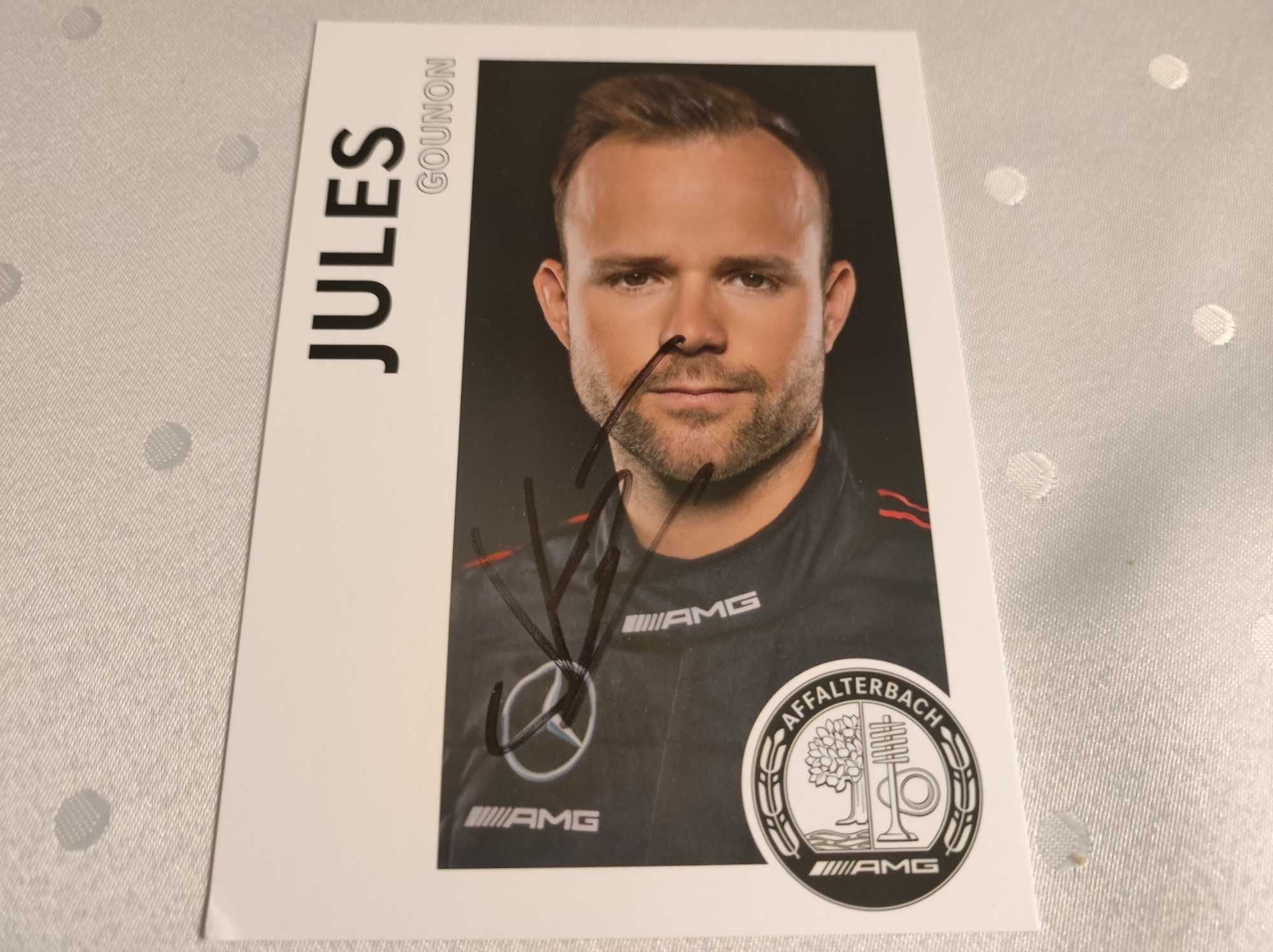Karta Autografowa Jules Gounon Mercedes AMG Motosport Autograf Podpis