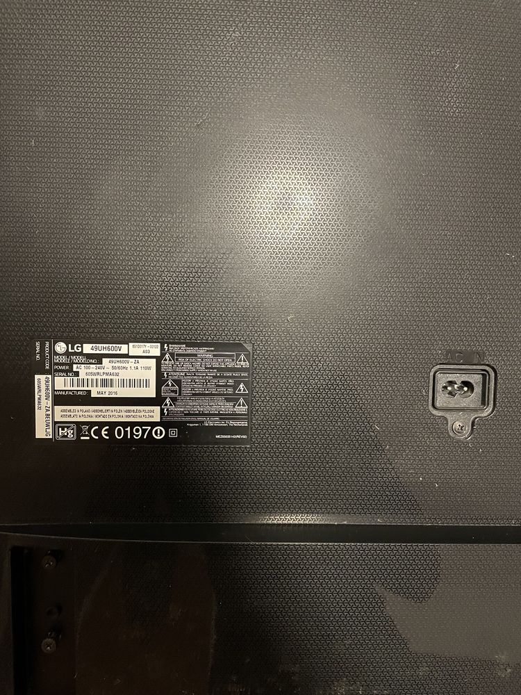 TV para peças   .