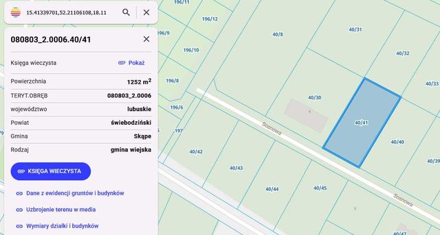 Atrakcyjne działki budowlane blisko jeziora spokój  i przestrzeń.
