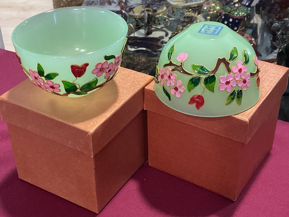 Tea cup Jaide oriental decoracao flor amendoeira ,valor de unidade