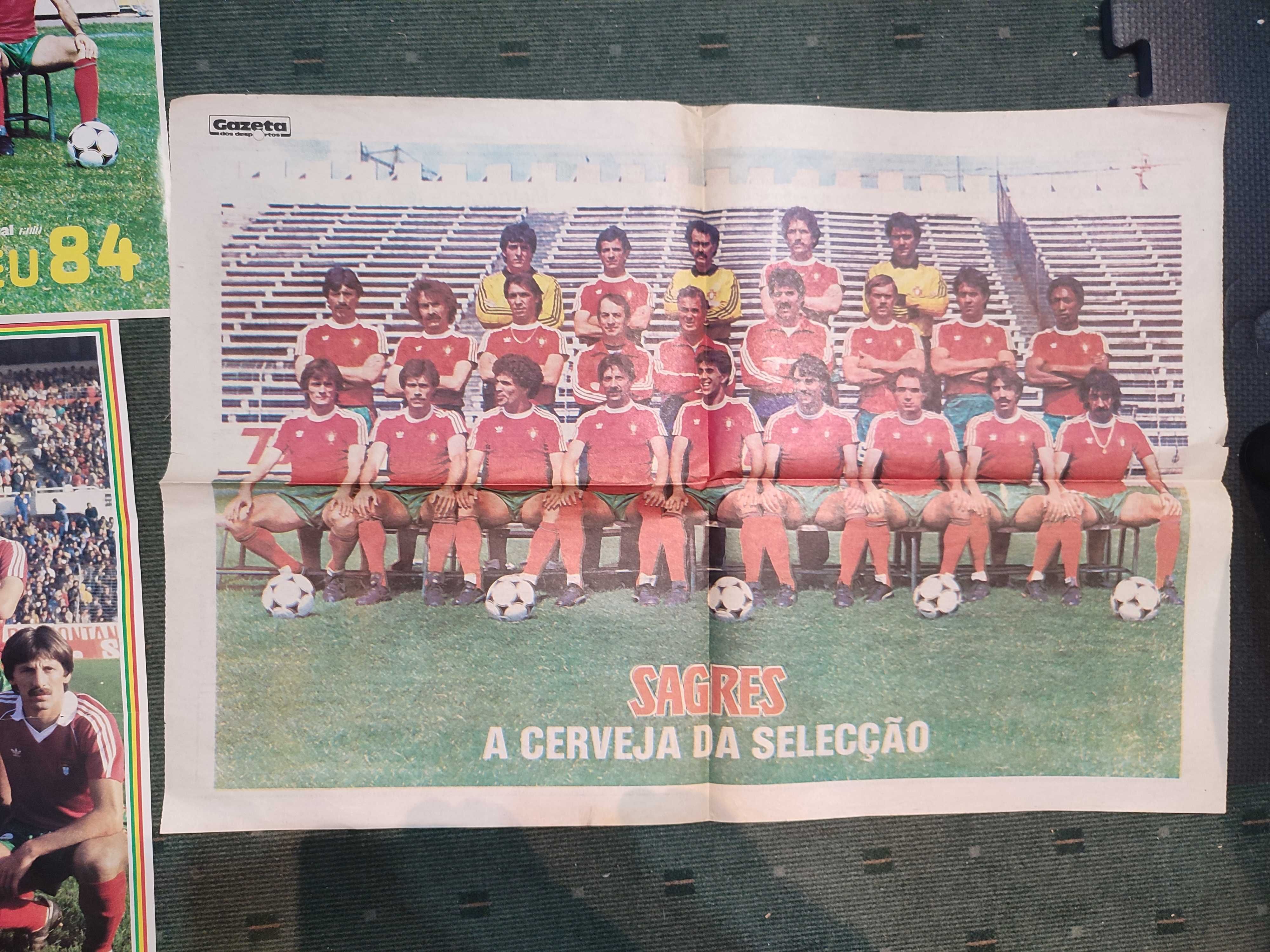 3 Posters da Seleção Nacional - Anos 80