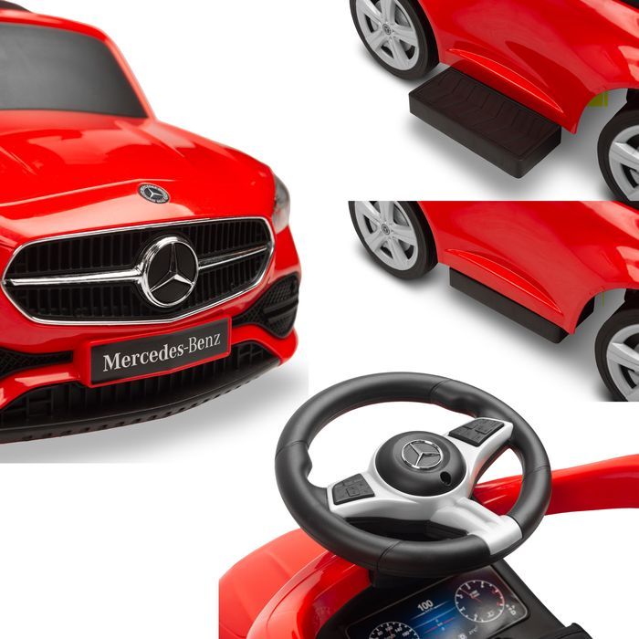 Jeździk Mercedes C-Class czerwony samochód samochodzik dla dzieci auto