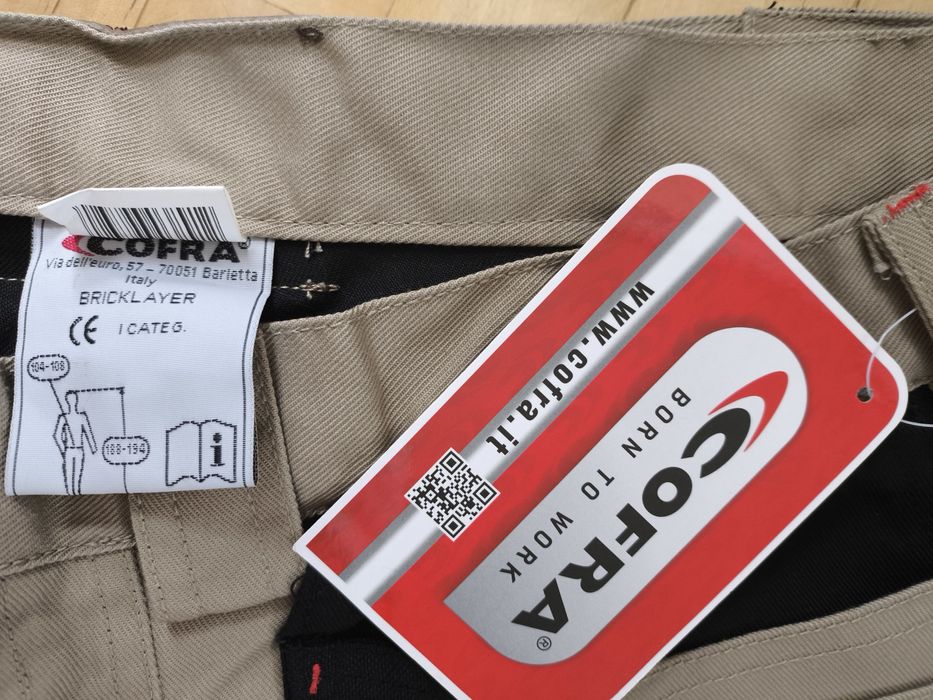 Spodnie robocze COFRA dwupak  EU 60, EU 62