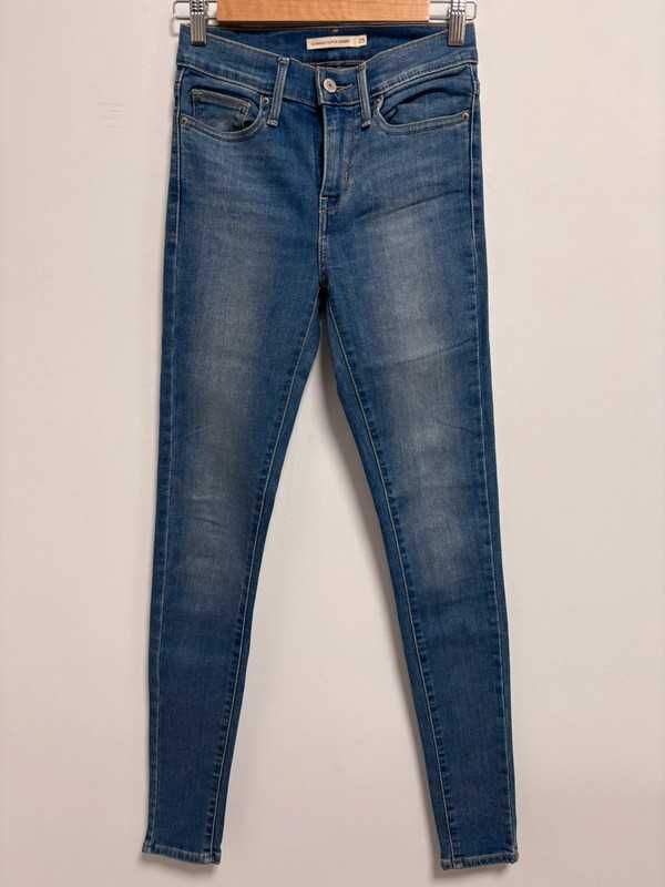Levi's W25 L32 damskie jeansy skinny Slimming Super Skinny jasny denim