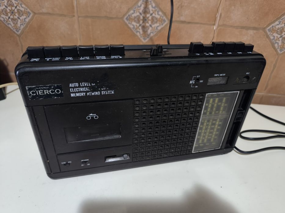 1980* Rádio Cassete Vintage Cierco SRD 4001 *4 Bandas a FUNCIONAR