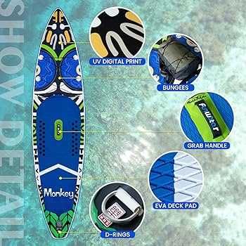 DESKA SUP pompowana FunWater duża 335cm pełen komplet do pływania