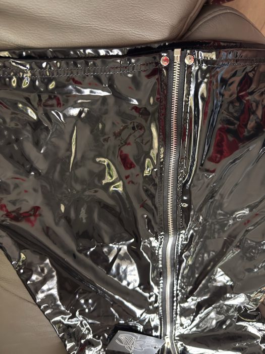 Seksowna sukienka lateksowa rozpinana latex