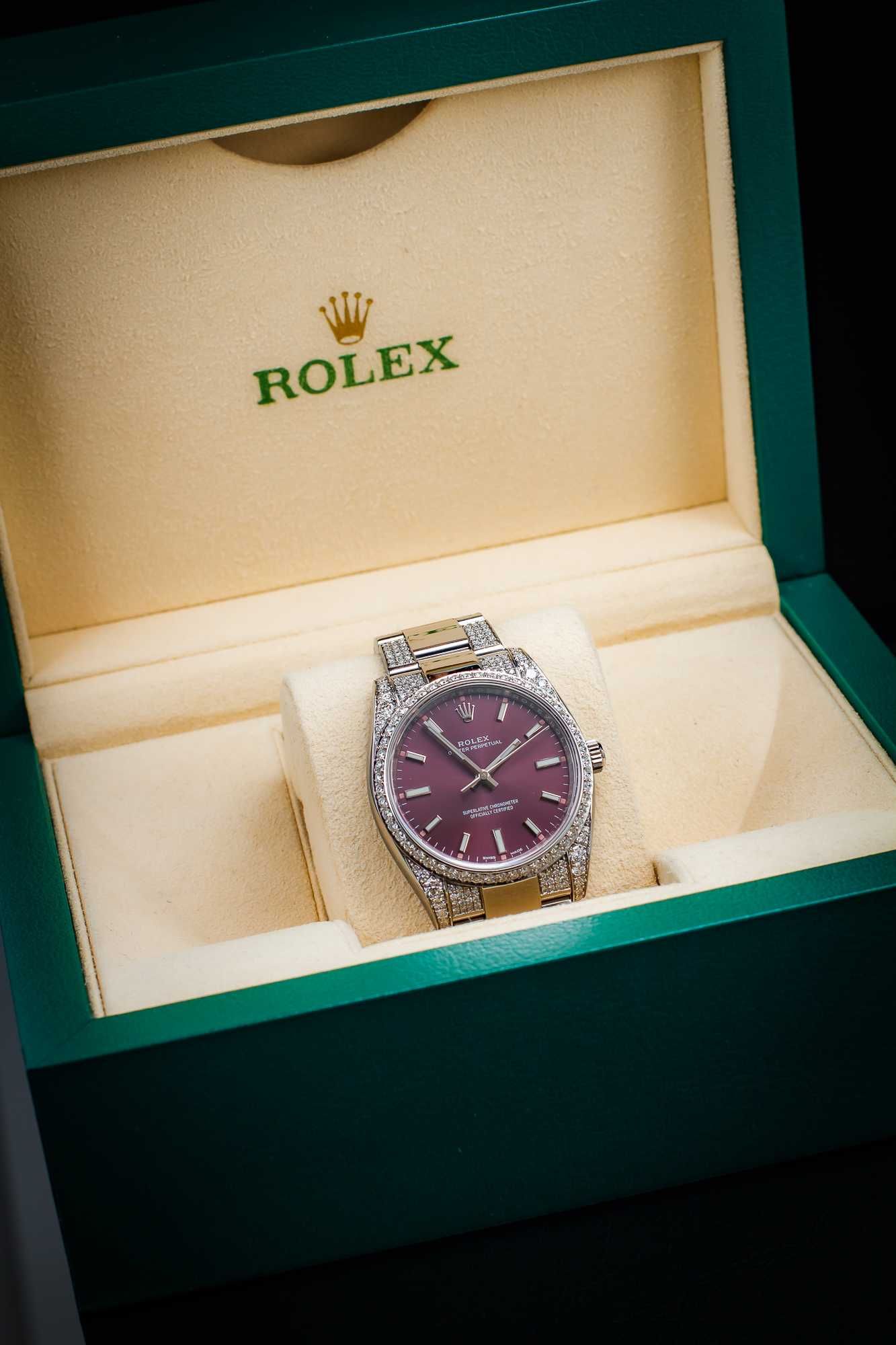 Rolex Oyster Perpetual 34 Red Grape