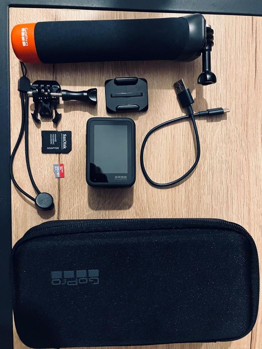 Kamera GoPro Hero Black 9, stan idealny, z zestawem