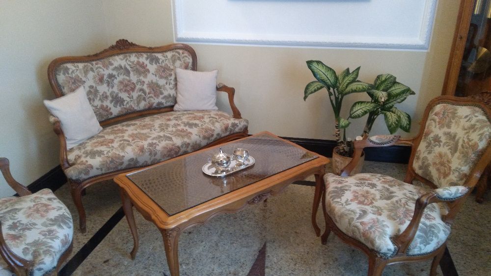 Komplet mebli ludwikowskich-sofa+fotele
