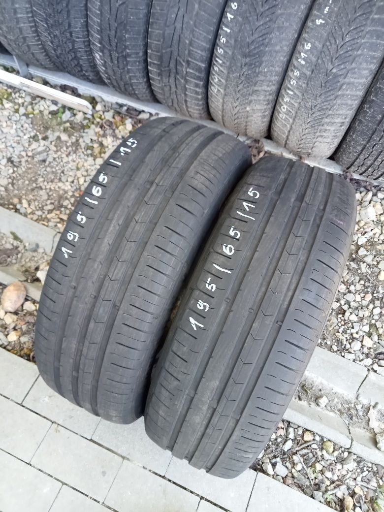 2x Opony Używane Letnie 195/65R15 Continental