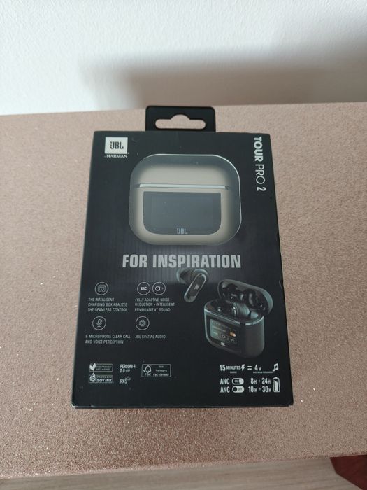 Jbl Tour pro 2 słuchawki douszne bluetooth anc noise cancelling