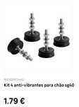 Kit 4 anti-vibrantes para chão sg40