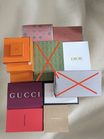 Коробки Dior Gucci Hermes Loro Piana Chanel Loewe