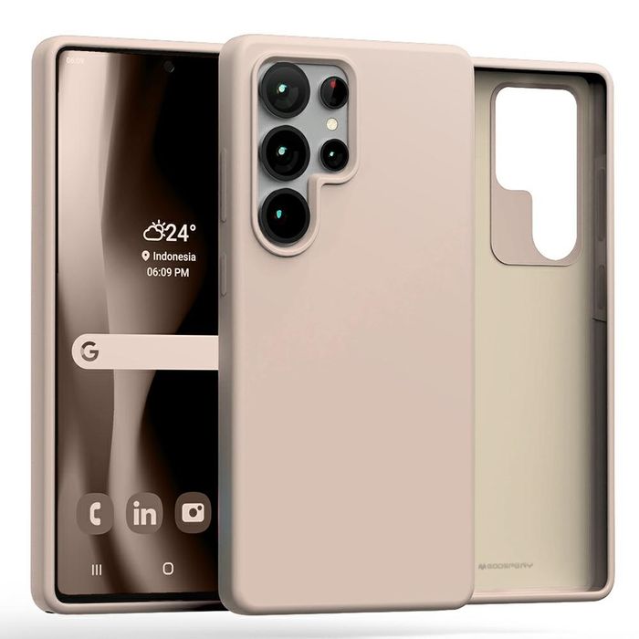 Etui do Galaxy S25 Ultra Mercury Silicone Case Obudowa różowe