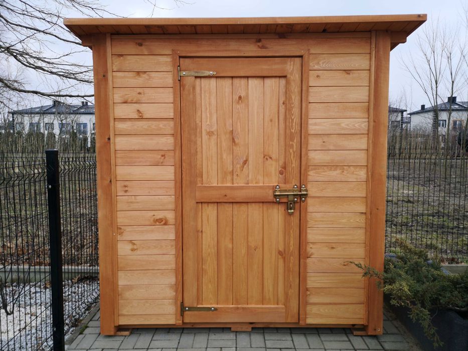 Domek narzędziowy ogrodowy 2 x 1,5m, drewniany schowek na narzędzia