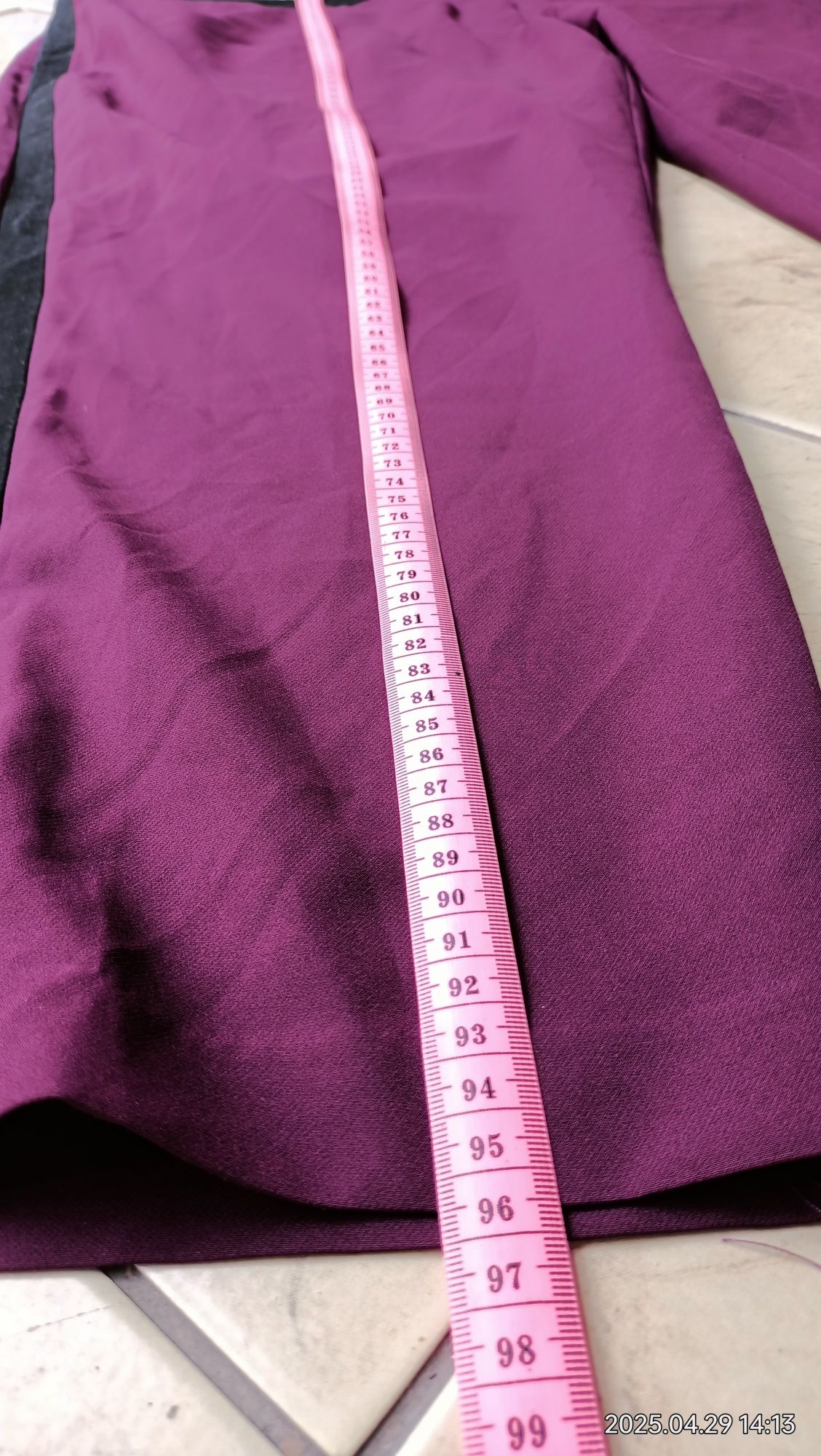 Fioletowe spodnie materiałowe Bon Prix rozm. 56