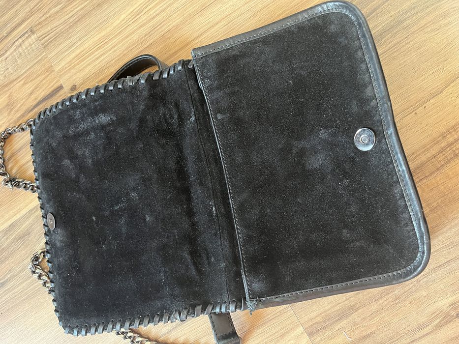 Zara Woman Torebka na ramię skóra naturalna