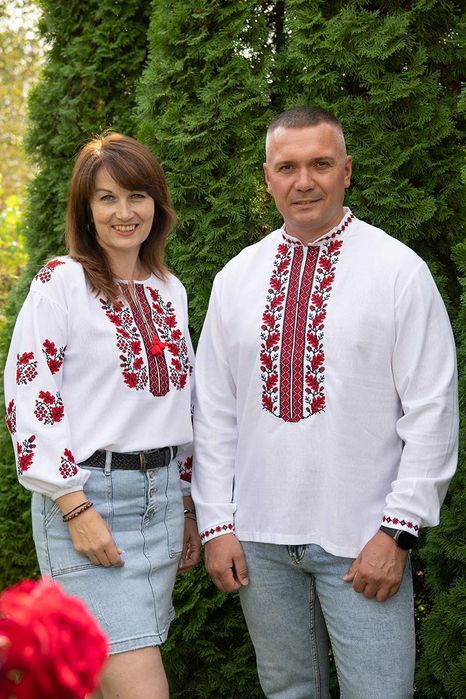 40-64 р Парні вишиванки сорочки вишиванка M L XL 2XL 46 48 50 52 54 56