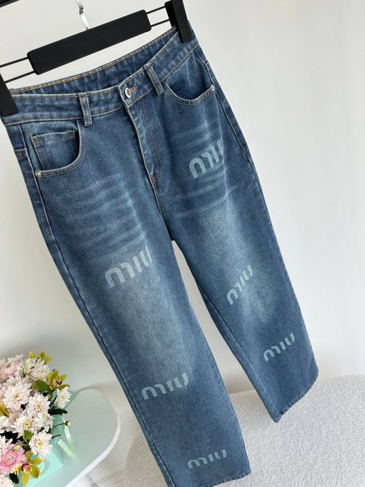 Джинси miu miu chrome hearts dior