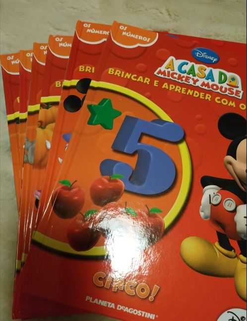 "A Casa do Mickey Mouse"  45 DVDs + 45 Livros de Atividades Educativas
