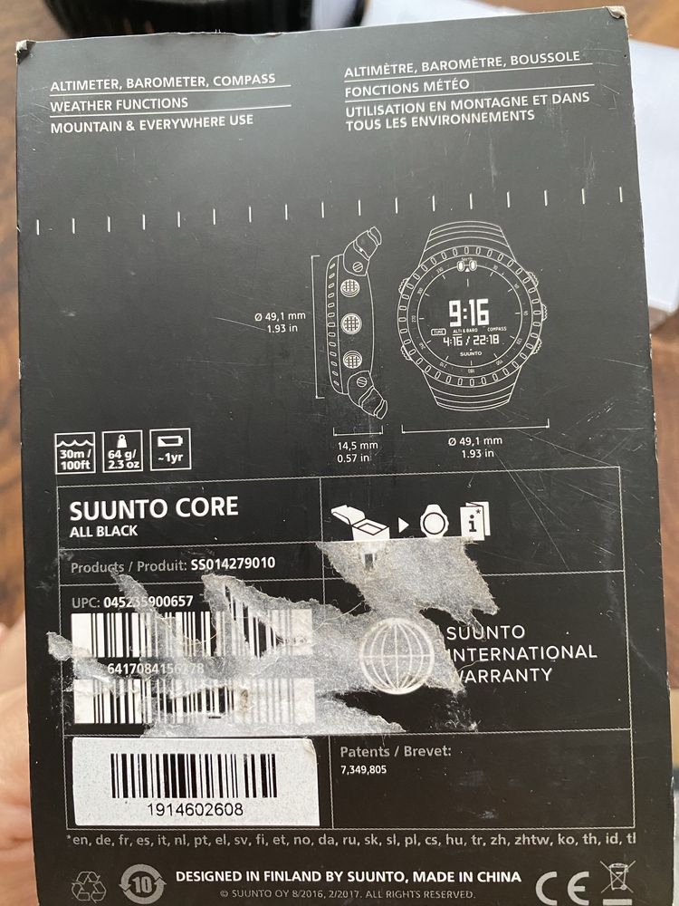 Zegarek Suunto Core All Black smartwatch