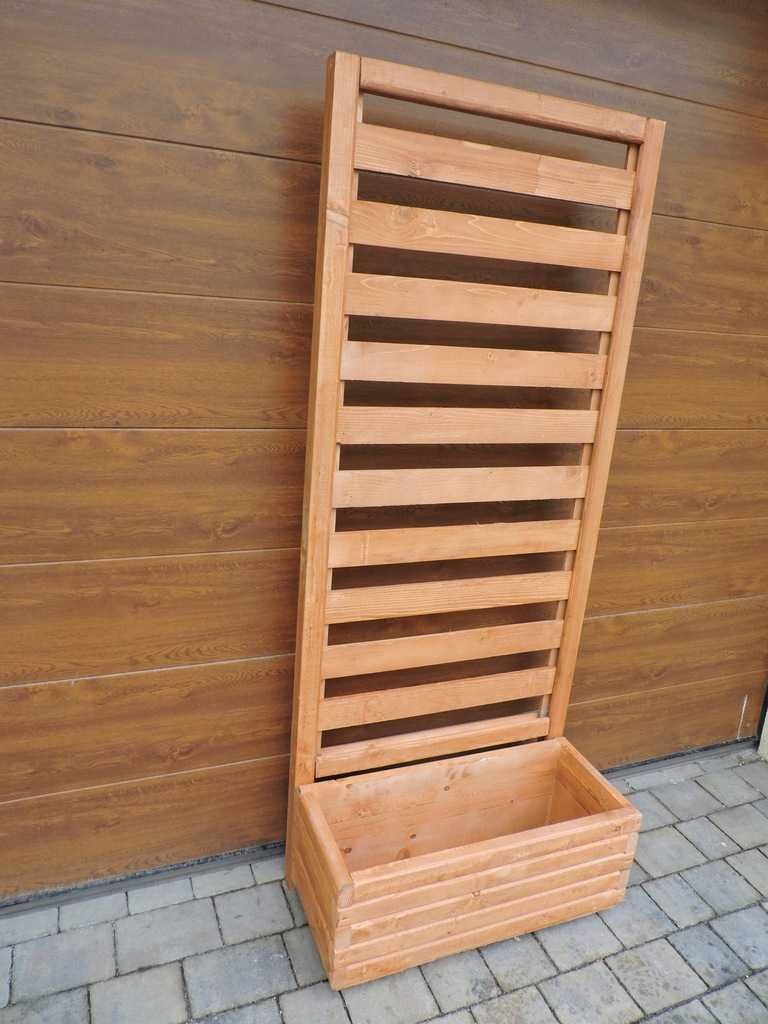 Donica z Pergolą Doniczka z Kratką zasłona na Balkon Parawan Pergola