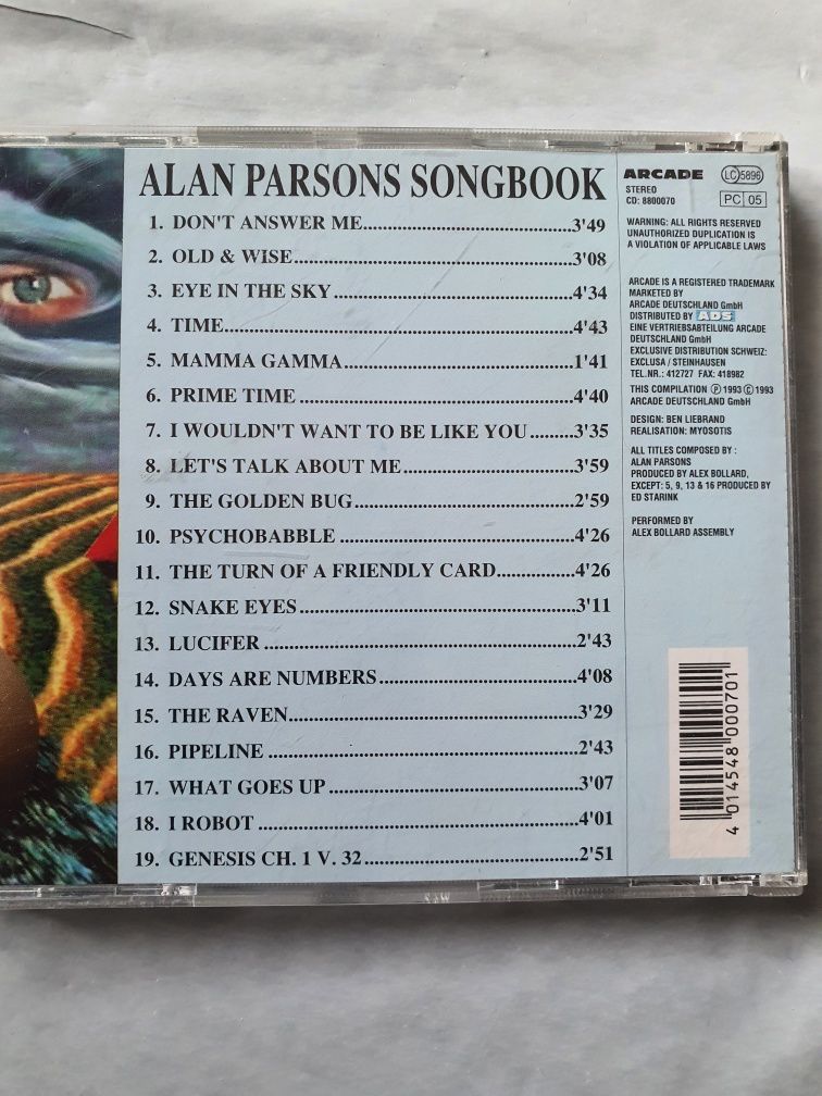 Alan Parsons Songbook cd
