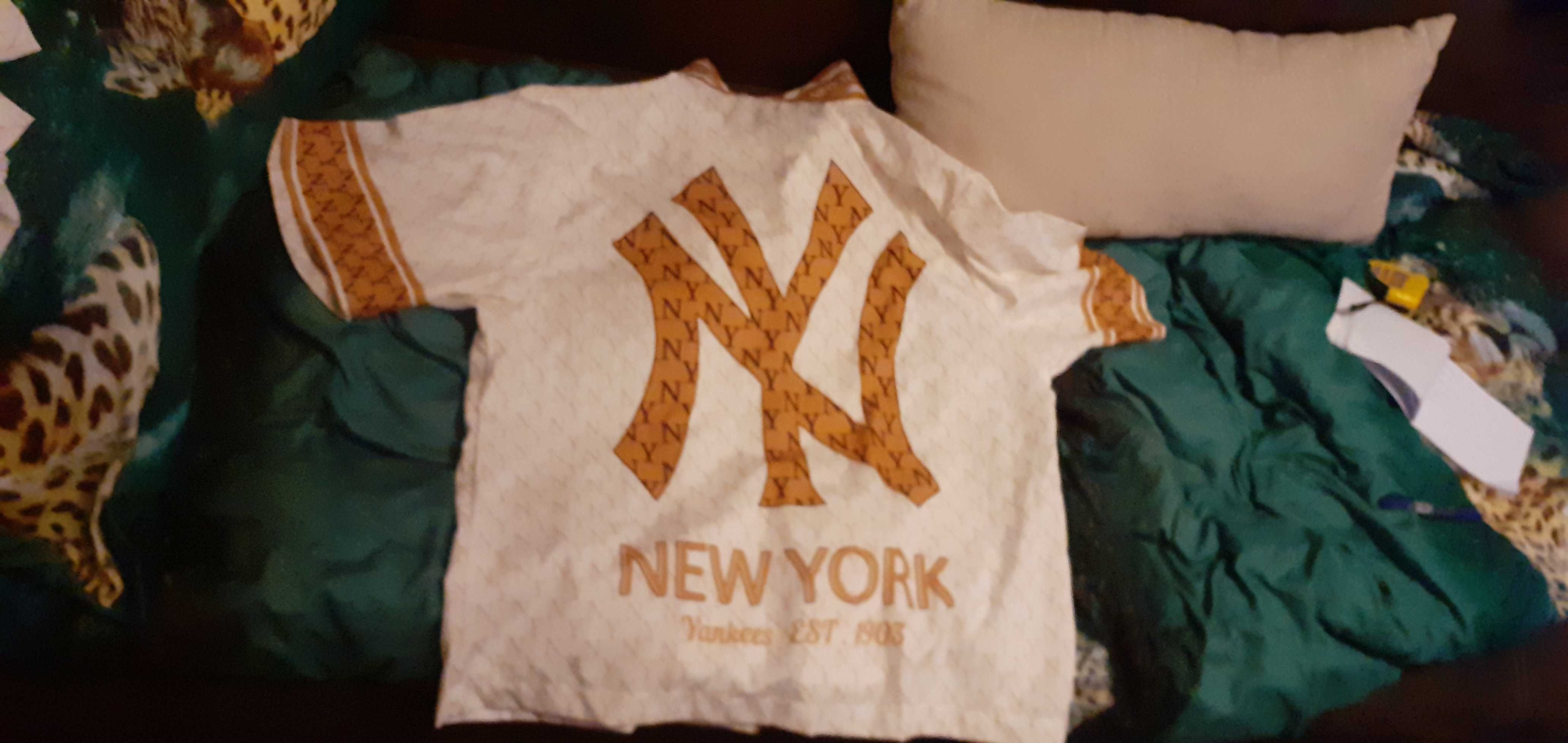 New york yankees komplet damski koszula spodenki