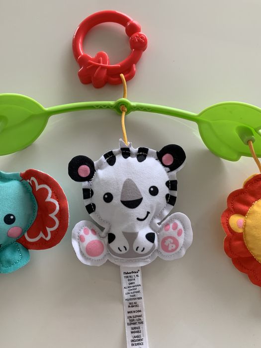 Zabawka fisher price do zawieszenia łóżeczka wózka słoń lew