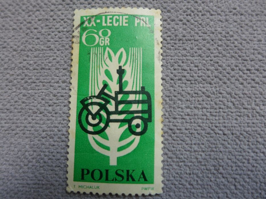 XX-lecie PRL znaczek pocztowy filatelistyka kolekcja klaser ART DECO