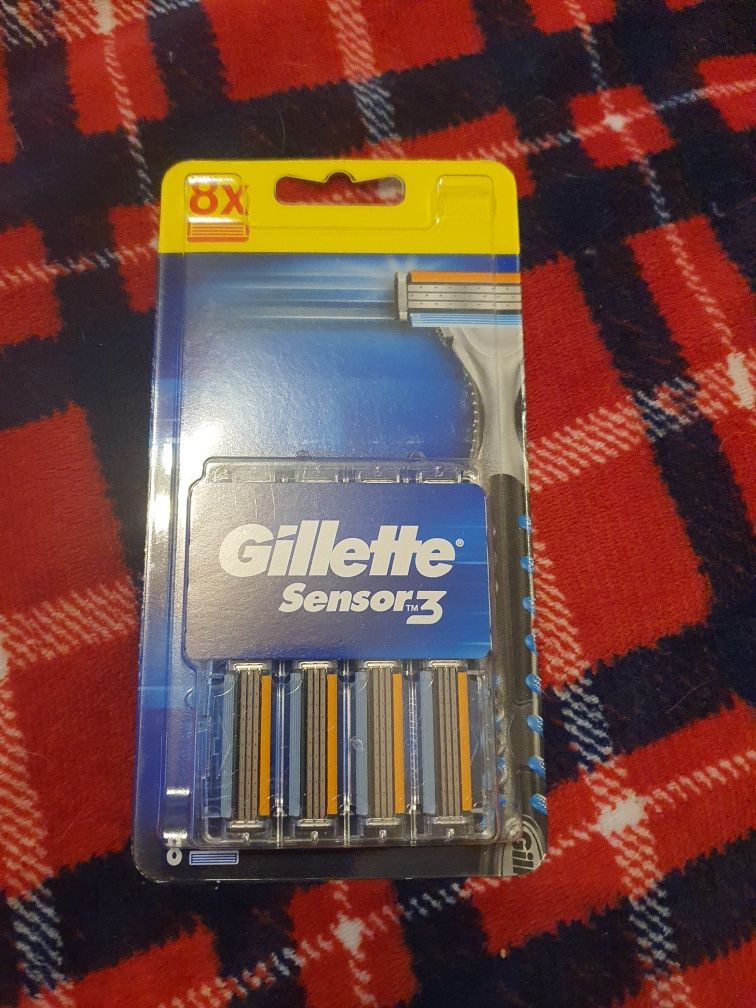 Wklady do maszynki Gillette sensor 3 8sztuk Orginal
