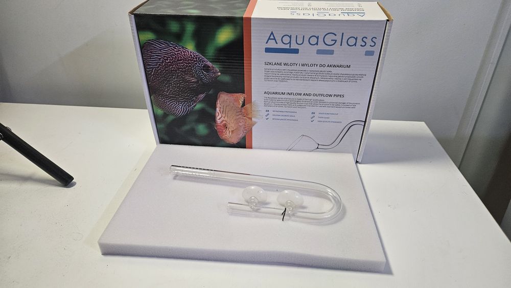 Szklany wlot 12/16 Aqua Glass do akwarium