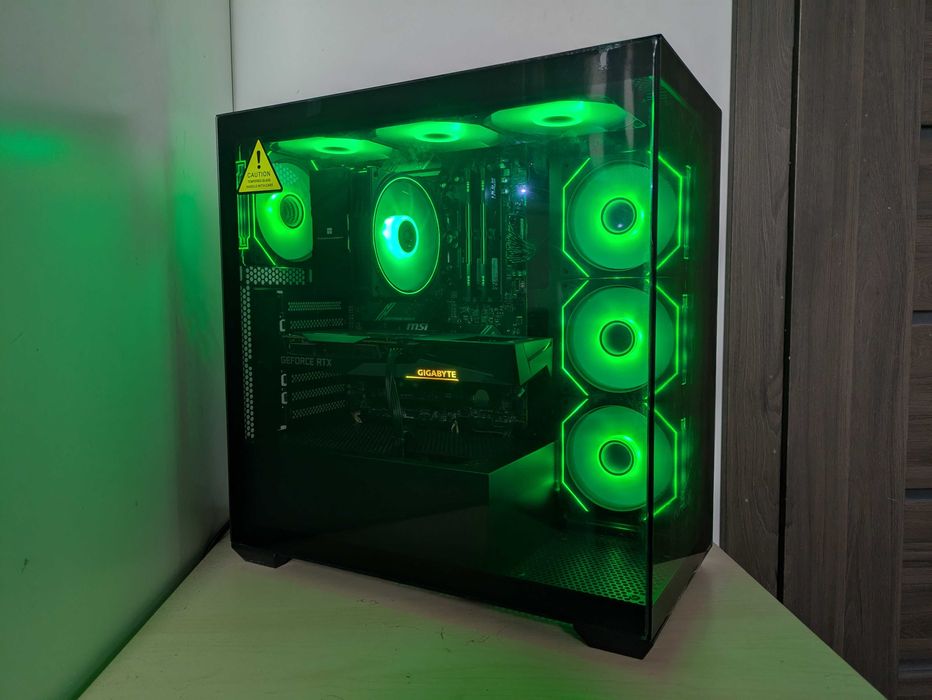 MOCNY KOMPUTER do gier Ryzen 5 7500F ARGB RTX 3060 32GB DDR5 1TB WIFI