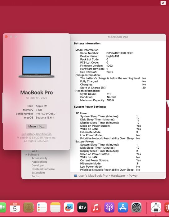 Macbook pro 13 2020 m1 8/256gb !! Гарантія 30 днів !!