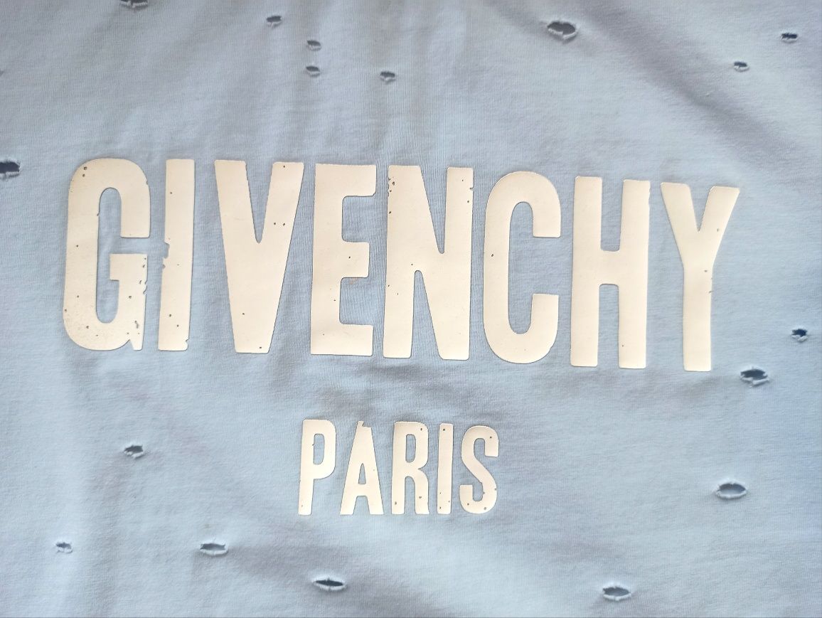 błękitny T-shirt Givenchy r.XS/S jak nowy